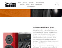 Tablet Screenshot of ovationaudio.ca
